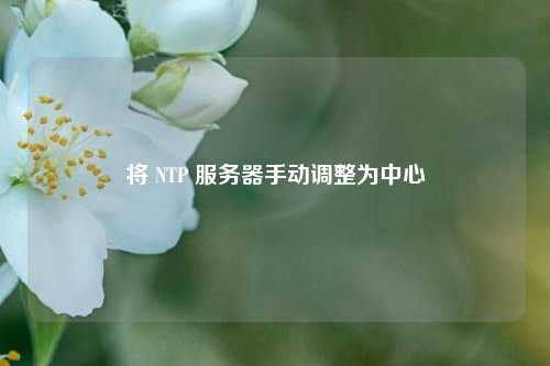 將 NTP 服務器手動調(diào)整為中心