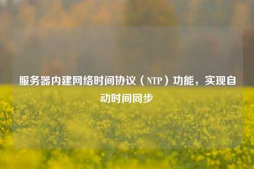 服務(wù)器內(nèi)建網(wǎng)絡(luò)時(shí)間協(xié)議（NTP）功能，實(shí)現(xiàn)自動(dòng)時(shí)間同步